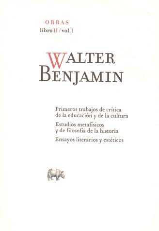 BENJAMIN-Obras. Libro II : Vol. 1.