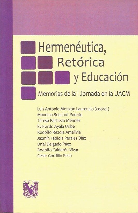 Monzón-Hermenéutica retorica y educación